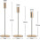 Set di 3 candelabri di diverse dimensioni 2