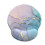 Round Mouse Cushion Powder Blue Gradient Marble Pattern, Ergonomic Design 1