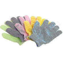 Bathe Gloves Five-finger Bathe Towel Artifact Rubbing Mud Rubbing Back Double-sided Exfoliating Bath Gloves for Body Scrub