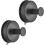 Suction Cup Hook - 2 Pack Black Stainless Steel Towel Hook for Kitchen Bathroom Shower 1