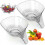 2Pcs Kitchen Drain Basket, Multifunctional for Vegetables, Pasta, Fruit, Salad 1