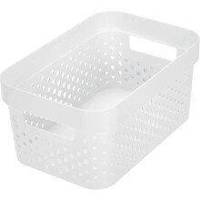Sturdy Infinity Bin 4.5l, White, 26 X 17.5 X 12.3 Cm, Recycled Plastic