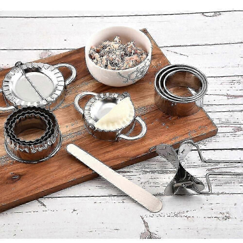 Conjunto de 10 Formas para Pastéis, em Aço Inoxidável, Multifuncionais e Fáceis de Limpar 1