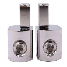Bornes de câblage robustes pour amplificateur audio automobile, en aluminium nickelé, compatibles avec tous les modèles de voitures.