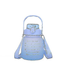 Gourde mignonne avec paille, grande gourde de sport portable, grande capacité