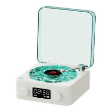 Toca-discos compacto para vinil com alto-falante Bluetooth integrado