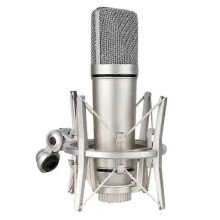 Duurzame condensatormicrofoon, geschikt voor de U87, met een goed live-opname-effect.