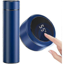 450ml nerezová izolovaná fľaša, hrnček na horúcu vodu s LED displejom, indikátor teploty, kompatibilný s inteligentnou fľašou Blue