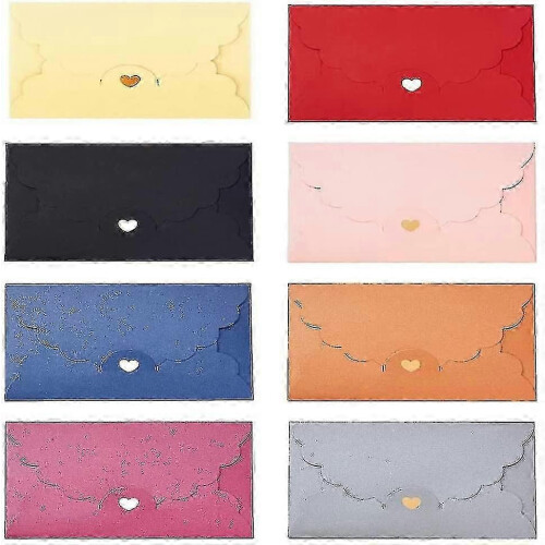 Sturdy Colorful Compatible with Mini Envelopes, 40 Pcs, Eight Colors Available for Customizable Design