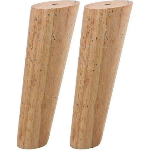 Conjunto de 4 pés de sofá cônicos de madeira maciça duráveis de 7 polegadas. 1