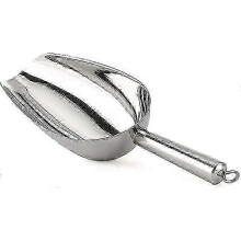 Pelle à glace fiable, pelle à bonbons en acier inoxydable pour cuisine, bar, buffet, fête, mariage (1 pièce argentée)