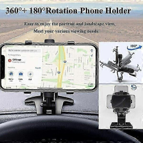 Durable Multifunctional Auto Phone Bracket 10*9.5*15.5cm, Can Be Installed in Multiple Positions 2