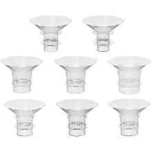 Strapazierfähige Silikon-Trichterpolster, 8-teiliges Set, kompatibel mit elektrischen und tragbaren Milchpumpen