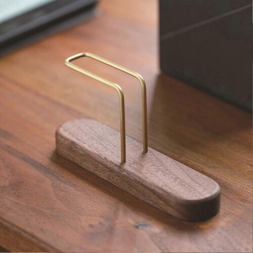 Support en bois pour filtres à café, réutilisable et portable. 1