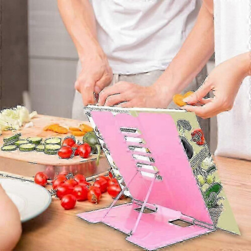 Support de livre robuste en métal rose pour la lecture 1