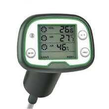 Efficiënte digitale 4-in-1 bodemthermometer met lichtgewicht luchttemperatuur- en vochtigheidsmeting