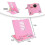 Support de livre robuste en métal rose pour la lecture 5