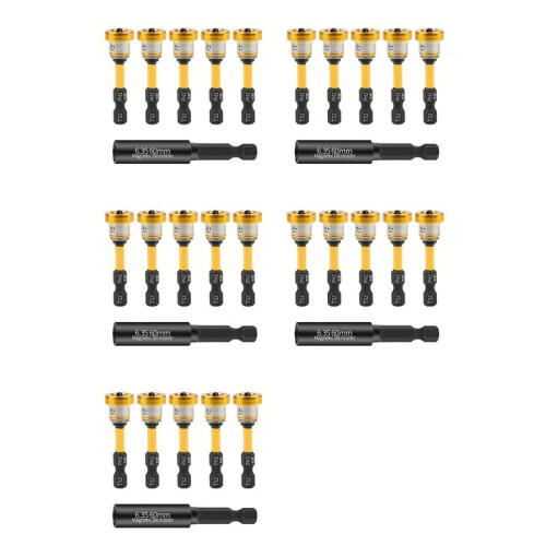 25pcs 50mm Positioning Screwdriver Bits S2 Drywall Screw for Plasterboard Gypsum Board Plasterboard Screw Driver Tools