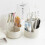 Sturdy Rotating Pen Bracket with 3 Compartments Desk Organizer Creative 4
