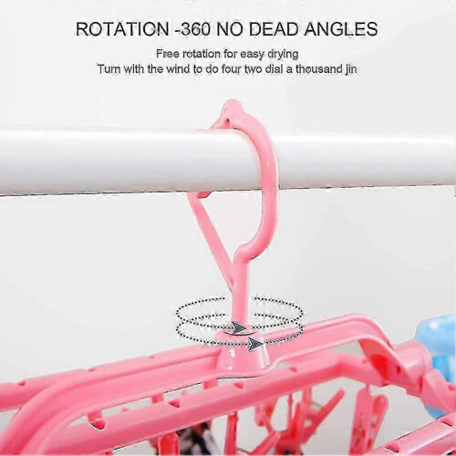 Foldable Sock Dryer with 32 Clips, Suitable for Multiple Scenarios 2