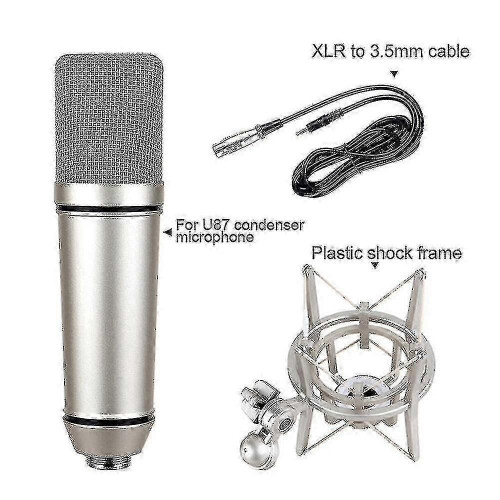 Durable Condenser Recording Microphone, Suitable for U87, with Good Live Recording Effect 1