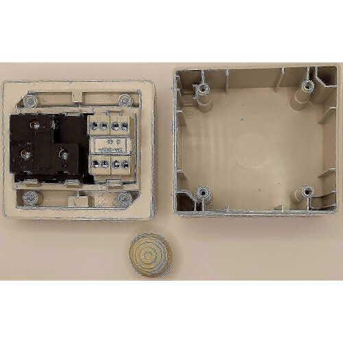 Prise commutée 1 poste IP55 étanche (1 pièce, blanc cassé) 2