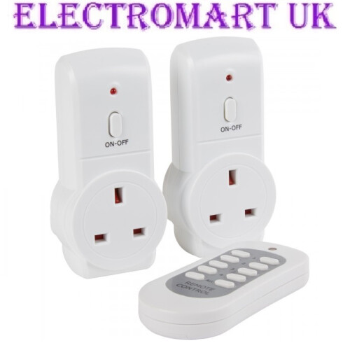Status 2 WAY WIRELESS REMOTE CONTROL PLUG IN SOCKETS MAINS 13A ENERGY SAVING