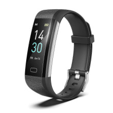 Efficient Fitness Tracker Kids, Blue or Purple Watch with Pedometer Pulse Clock Calorie Counter Compatible with Smart
