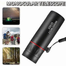 Telescópio monocular robusto, ampliação de 8x, visão noturna em baixa luminosidade, portátil e com diversas especificações disponíveis.