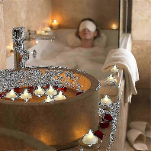 Efficient 24 Pack Waterproof Floating LED Tealights 2