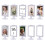 Conjunto de Molduras Duplas para Fotos 4x6 Polegadas com Base, em Plástico Branco - Branco 1