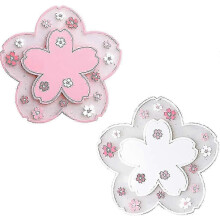 Sturdy Cherry Blossom Cup Coaster, Sakura Cup Cushion Anti-skid Insulation Pvc Coaster Mat for Beer, Coffee, Tableware Tea
