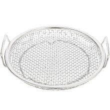 Panier à poulet frit argenté réutilisable et fiable 23 x 22 x 3,5 cm - Ustensile de cuisine