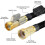 Garden Hose 50ft 15m Strongest Pipe with 9 Function Spray Gun Solid Brass Coupler Retracted Length 17ft(50ft) 3