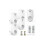 Sturdy Wireless Remote Control Sockets, 5-piece Kit 30-meter Remote Control Compatible with Most Devices 3