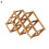 Creative Folding Red Wine Rack Wooden Durable Grape Liquor Holder-6 5