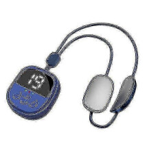 Massageador de pescoço sem fio com pingente, massagem por pulso de microcorrente EMS para pescoço, braços, pernas e ombros.