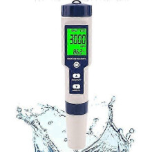 Salinity PH Temperature EC TDS Meter, High Precision, Suitable for Multiple Fields Such As Swimming Pools