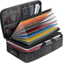 Efficient Portable Fireproof Document Sack with a Combination Lock, Moisture-proof, Waterproof and Easy to Carry