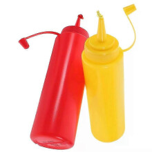 Novelty Squirt Bottles, 2 Pcs Mustard Design Funny Trick Toys Gag Gifts Party Favors