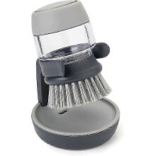 Handpalmscrub met reservoir voor afwasmiddel - Grijs