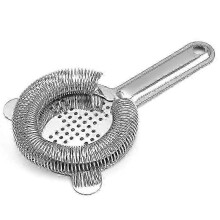 Filtro per cocktail affidabile - Filtro da bar in acciaio inossidabile, filtro per barman, filtro per bevande per mixologist, 1 pezzo argento