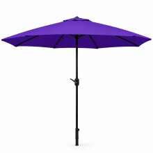 Purple Garden Parasol 2.7m Tilt & Crank