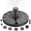 Durable Solar Fountain Pump, 6 Nozzles, Automatic Operation in 3 Seconds 1