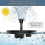 Durable Solar Fountain Pump, 6 Nozzles, Automatic Operation in 3 Seconds 3