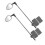 Bicycle Helmet Rearview Mirrors, 2PCS, Adjustable, Light Stable, Durable and with Clear Vision 1