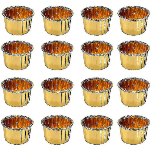 Formas de alumínio para assar, caixas para cupcakes, 50 unidades