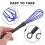 Compatible with Mini Whisks, 5 Pcs Egg Beating Paste Work Hair Color Mini Whisks, 18.5x3x3cm 4