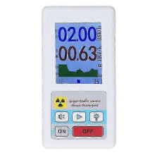 Detector de radiação nuclear, 2 pilhas AA, confiável, preciso e fácil de usar.