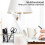 Stainless Steel Toothbrush and Toothpaste Bracket Wave Design, Good Ventilation and Drainage 5